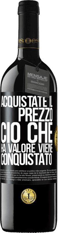 39,95 € Spedizione Gratuita | Vino rosso Edizione RED MBE Riserva Acquistate il prezzo. Ciò che ha valore viene conquistato Etichetta Nera. Etichetta personalizzabile Riserva 12 Mesi Raccogliere 2016 Tempranillo