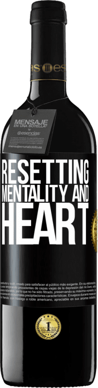 39,95 € Free Shipping | Red Wine RED Edition MBE Reserve Resetting mentality and heart Black Label. Customizable label Reserve 12 Months Harvest 2015 Tempranillo