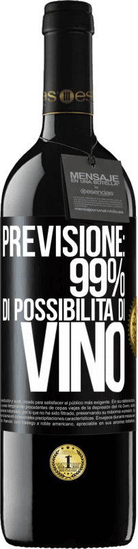 39,95 € Spedizione Gratuita | Vino rosso Edizione RED MBE Riserva Previsione: 99% di possibilità di vino Etichetta Nera. Etichetta personalizzabile Riserva 12 Mesi Raccogliere 2015 Tempranillo