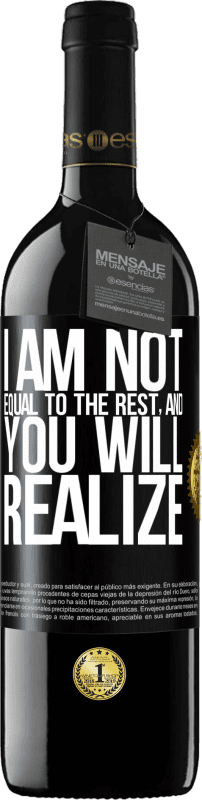 39,95 € Free Shipping | Red Wine RED Edition MBE Reserve I am not equal to the rest, and you will realize Black Label. Customizable label Reserve 12 Months Harvest 2015 Tempranillo