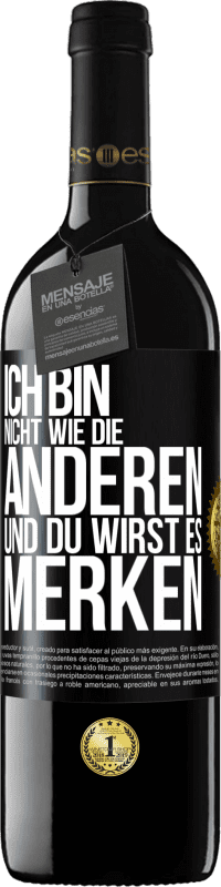 39,95 € Kostenloser Versand | Rotwein RED Ausgabe MBE Reserve Ich bin nicht wie die anderen, und du wirst es merken Schwarzes Etikett. Anpassbares Etikett Reserve 12 Monate Ernte 2015 Tempranillo