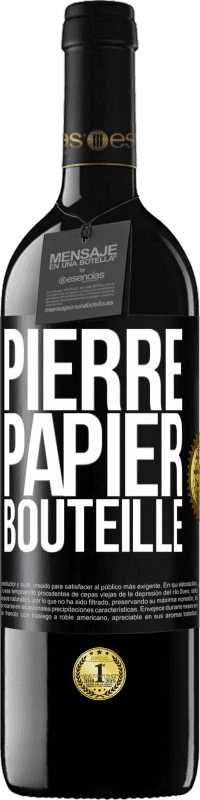 39,95 € Envoi gratuit | Vin rouge Édition RED MBE Réserve Pierre-papier-bouteille Étiquette Noire. Étiquette personnalisable Réserve 12 Mois Récolte 2014 Tempranillo