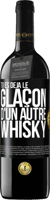 39,95 € Envoi gratuit | Vin rouge Édition RED MBE Réserve Tu es déjà le glaçon d'un autre whisky Étiquette Noire. Étiquette personnalisable Réserve 12 Mois Récolte 2015 Tempranillo