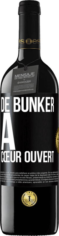 39,95 € Envoi gratuit | Vin rouge Édition RED MBE Réserve De bunker à cœur ouvert Étiquette Noire. Étiquette personnalisable Réserve 12 Mois Récolte 2015 Tempranillo