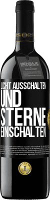 39,95 € Kostenloser Versand | Rotwein RED Ausgabe MBE Reserve Licht ausschalten und Sterne einschalten Schwarzes Etikett. Anpassbares Etikett Reserve 12 Monate Ernte 2015 Tempranillo