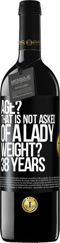 39,95 € 送料無料 | 赤ワイン REDエディション MBE 予約する 年齢？それは女性に求められていません。重さ？ 38歳 ブラックラベル. カスタマイズ可能なラベル 予約する 12 月 収穫 2016 Tempranillo