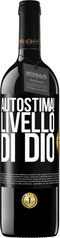 39,95 € Spedizione Gratuita | Vino rosso Edizione RED MBE Riserva Autostima! Livello di Dio Etichetta Nera. Etichetta personalizzabile Riserva 12 Mesi Raccogliere 2015 Tempranillo