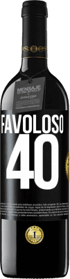 39,95 € Spedizione Gratuita | Vino rosso Edizione RED MBE Riserva Favoloso 40 Etichetta Nera. Etichetta personalizzabile Riserva 12 Mesi Raccogliere 2016 Tempranillo