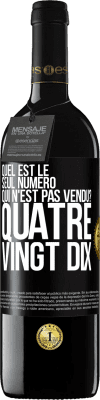 39,95 € Envoi gratuit | Vin rouge Édition RED MBE Réserve Quel est le seul numéro qui n'est pas vendu? Quatre vingt dix Étiquette Noire. Étiquette personnalisable Réserve 12 Mois Récolte 2015 Tempranillo