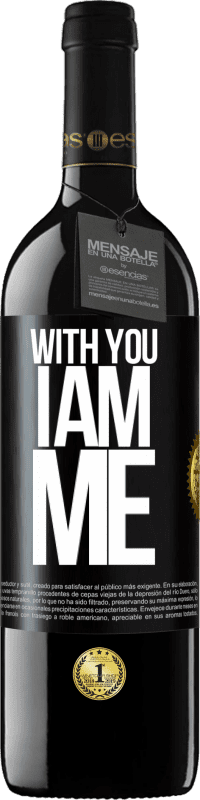 39,95 € Free Shipping | Red Wine RED Edition MBE Reserve With you i am me Black Label. Customizable label Reserve 12 Months Harvest 2014 Tempranillo