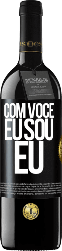 39,95 € Envio grátis | Vinho tinto Edição RED MBE Reserva Com você eu sou eu Etiqueta Preta. Etiqueta personalizável Reserva 12 Meses Colheita 2014 Tempranillo