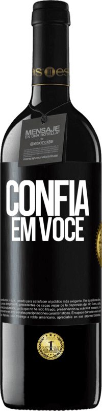 39,95 € Envio grátis | Vinho tinto Edição RED MBE Reserva Confia em você Etiqueta Preta. Etiqueta personalizável Reserva 12 Meses Colheita 2015 Tempranillo