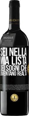 39,95 € Spedizione Gratuita | Vino rosso Edizione RED MBE Riserva Sei nella mia lista dei sogni che diventano realtà Etichetta Nera. Etichetta personalizzabile Riserva 12 Mesi Raccogliere 2014 Tempranillo