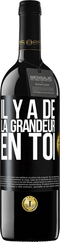 39,95 € Envoi gratuit | Vin rouge Édition RED MBE Réserve Il y a de la grandeur en toi Étiquette Noire. Étiquette personnalisable Réserve 12 Mois Récolte 2014 Tempranillo