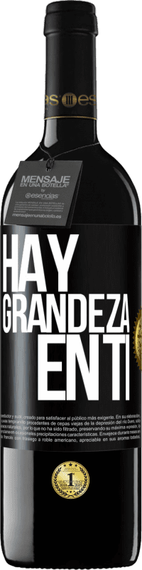 39,95 € Envío gratis | Vino Tinto Edición RED MBE Reserva Hay grandeza en ti Etiqueta Negra. Etiqueta personalizable Reserva 12 Meses Cosecha 2016 Tempranillo