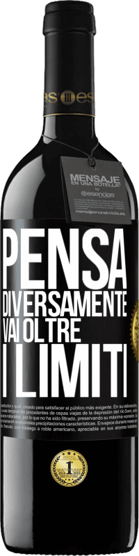 39,95 € Spedizione Gratuita | Vino rosso Edizione RED MBE Riserva Pensa diversamente. Vai oltre i limiti Etichetta Nera. Etichetta personalizzabile Riserva 12 Mesi Raccogliere 2015 Tempranillo