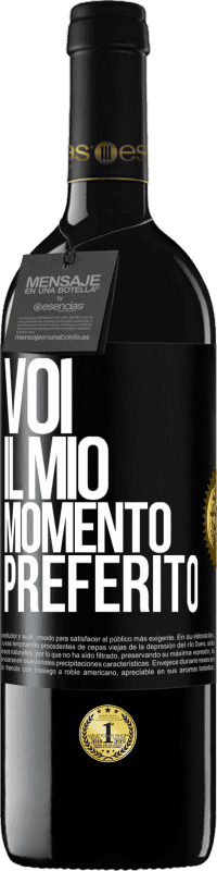 39,95 € Spedizione Gratuita | Vino rosso Edizione RED MBE Riserva Voi. Il mio momento preferito Etichetta Nera. Etichetta personalizzabile Riserva 12 Mesi Raccogliere 2015 Tempranillo