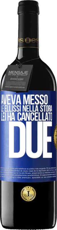 39,95 € Spedizione Gratuita | Vino rosso Edizione RED MBE Riserva aveva messo le ellissi nella storia, lei ha cancellato due Etichetta Blu. Etichetta personalizzabile Riserva 12 Mesi Raccogliere 2015 Tempranillo