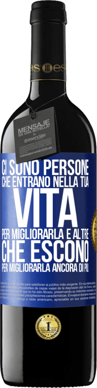 39,95 € Spedizione Gratuita | Vino rosso Edizione RED MBE Riserva Ci sono persone che entrano nella tua vita per migliorarla e altre che escono per migliorarla ancora di più Etichetta Blu. Etichetta personalizzabile Riserva 12 Mesi Raccogliere 2015 Tempranillo