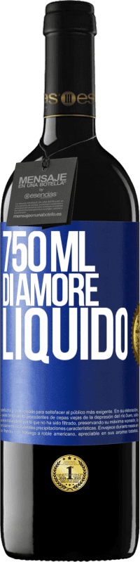 39,95 € Spedizione Gratuita | Vino rosso Edizione RED MBE Riserva 750 ml di amore liquido Etichetta Blu. Etichetta personalizzabile Riserva 12 Mesi Raccogliere 2015 Tempranillo