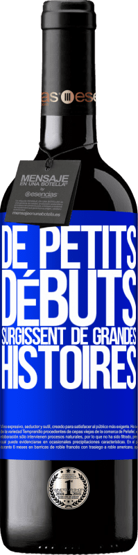 39,95 € Envoi gratuit | Vin rouge Édition RED MBE Réserve De petits débuts surgissent de grandes histoires Étiquette Bleue. Étiquette personnalisable Réserve 12 Mois Récolte 2015 Tempranillo