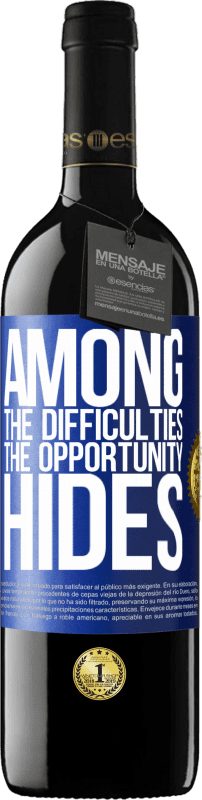 39,95 € 免费送货 | 红酒 RED版 MBE 预订 机会掩盖的困难之中 蓝色标签. 可自定义的标签 预订 12 个月 收成 2016 Tempranillo