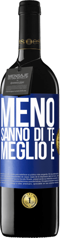 39,95 € Spedizione Gratuita | Vino rosso Edizione RED MBE Riserva Meno sanno di te, meglio è Etichetta Blu. Etichetta personalizzabile Riserva 12 Mesi Raccogliere 2015 Tempranillo