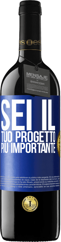 39,95 € Spedizione Gratuita | Vino rosso Edizione RED MBE Riserva Sei il tuo progetto più importante Etichetta Blu. Etichetta personalizzabile Riserva 12 Mesi Raccogliere 2016 Tempranillo