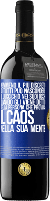 39,95 € Spedizione Gratuita | Vino rosso Edizione RED MBE Riserva Nemmeno il più discreto di tutti può nascondere il luccichio nei suoi occhi quando gli viene detto della persona che provoca Etichetta Blu. Etichetta personalizzabile Riserva 12 Mesi Raccogliere 2015 Tempranillo