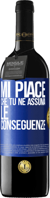 39,95 € Spedizione Gratuita | Vino rosso Edizione RED MBE Riserva Mi piace che tu ne assuma le conseguenze Etichetta Blu. Etichetta personalizzabile Riserva 12 Mesi Raccogliere 2016 Tempranillo