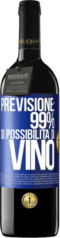 39,95 € Spedizione Gratuita | Vino rosso Edizione RED MBE Riserva Previsione: 99% di possibilità di vino Etichetta Blu. Etichetta personalizzabile Riserva 12 Mesi Raccogliere 2014 Tempranillo