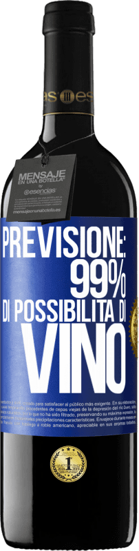 39,95 € Spedizione Gratuita | Vino rosso Edizione RED MBE Riserva Previsione: 99% di possibilità di vino Etichetta Blu. Etichetta personalizzabile Riserva 12 Mesi Raccogliere 2015 Tempranillo