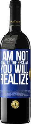 39,95 € Free Shipping | Red Wine RED Edition MBE Reserve I am not equal to the rest, and you will realize Blue Label. Customizable label Reserve 12 Months Harvest 2016 Tempranillo