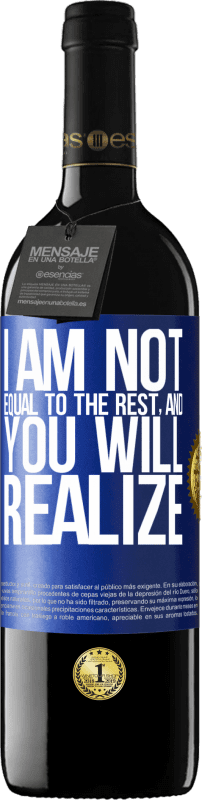 39,95 € Free Shipping | Red Wine RED Edition MBE Reserve I am not equal to the rest, and you will realize Blue Label. Customizable label Reserve 12 Months Harvest 2015 Tempranillo