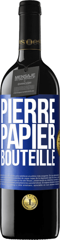 39,95 € Envoi gratuit | Vin rouge Édition RED MBE Réserve Pierre-papier-bouteille Étiquette Bleue. Étiquette personnalisable Réserve 12 Mois Récolte 2014 Tempranillo