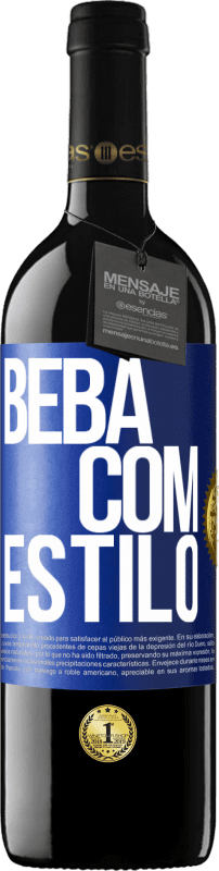 39,95 € Envio grátis | Vinho tinto Edição RED MBE Reserva Beba com estilo Etiqueta Azul. Etiqueta personalizável Reserva 12 Meses Colheita 2014 Tempranillo