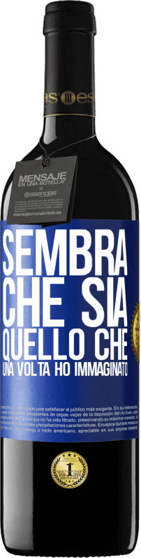 39,95 € Spedizione Gratuita | Vino rosso Edizione RED MBE Riserva Sembra che sia quello che una volta ho immaginato Etichetta Blu. Etichetta personalizzabile Riserva 12 Mesi Raccogliere 2016 Tempranillo