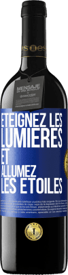 39,95 € Envoi gratuit | Vin rouge Édition RED MBE Réserve Éteignez les lumières et allumez les étoiles Étiquette Bleue. Étiquette personnalisable Réserve 12 Mois Récolte 2015 Tempranillo