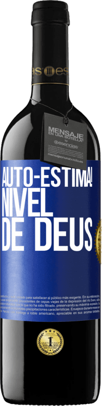 39,95 € Envio grátis | Vinho tinto Edição RED MBE Reserva Auto-estima! Nível de Deus Etiqueta Azul. Etiqueta personalizável Reserva 12 Meses Colheita 2015 Tempranillo