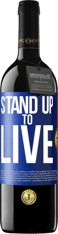 39,95 € 送料無料 | 赤ワイン REDエディション MBE 予約する 生きるために立ち上がる 青いタグ. カスタマイズ可能なラベル 予約する 12 月 収穫 2016 Tempranillo