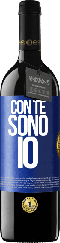 39,95 € Spedizione Gratuita | Vino rosso Edizione RED MBE Riserva Con te sono io Etichetta Blu. Etichetta personalizzabile Riserva 12 Mesi Raccogliere 2014 Tempranillo