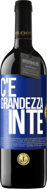 39,95 € Spedizione Gratuita | Vino rosso Edizione RED MBE Riserva C'è grandezza in te Etichetta Blu. Etichetta personalizzabile Riserva 12 Mesi Raccogliere 2015 Tempranillo