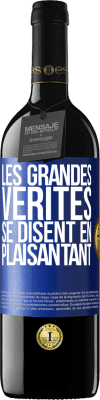 39,95 € Envoi gratuit | Vin rouge Édition RED MBE Réserve Les grandes vérités se disent en plaisantant Étiquette Bleue. Étiquette personnalisable Réserve 12 Mois Récolte 2015 Tempranillo