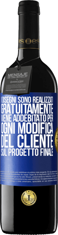 39,95 € Spedizione Gratuita | Vino rosso Edizione RED MBE Riserva I disegni sono realizzati gratuitamente. Viene addebitato per ogni modifica del cliente sul progetto finale Etichetta Blu. Etichetta personalizzabile Riserva 12 Mesi Raccogliere 2014 Tempranillo