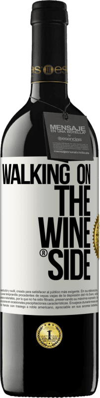 39,95 € Spedizione Gratuita | Vino rosso Edizione RED MBE Riserva Walking on the Wine Side® Etichetta Bianca. Etichetta personalizzabile Riserva 12 Mesi Raccogliere 2014 Tempranillo
