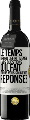 39,95 € Envoi gratuit | Vin rouge Édition RED MBE Réserve Le temps répond définitivement à vos questions ou il fait ne plus vous soucier des réponses Étiquette Blanche. Étiquette personnalisable Réserve 12 Mois Récolte 2014 Tempranillo