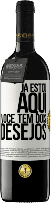 39,95 € Envio grátis | Vinho tinto Edição RED MBE Reserva Já estou aqui. Você tem dois desejos Etiqueta Branca. Etiqueta personalizável Reserva 12 Meses Colheita 2015 Tempranillo