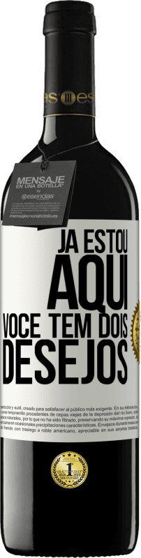 39,95 € Envio grátis | Vinho tinto Edição RED MBE Reserva Já estou aqui. Você tem dois desejos Etiqueta Branca. Etiqueta personalizável Reserva 12 Meses Colheita 2015 Tempranillo