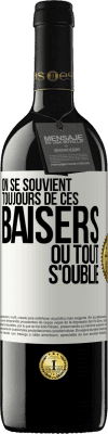 39,95 € Envoi gratuit | Vin rouge Édition RED MBE Réserve On se souvient toujours de ces baisers où tout s'oublie Étiquette Blanche. Étiquette personnalisable Réserve 12 Mois Récolte 2014 Tempranillo