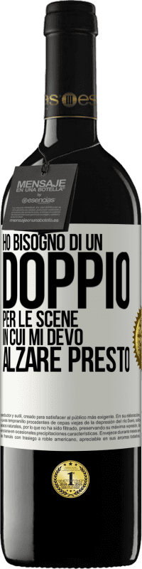 39,95 € Spedizione Gratuita | Vino rosso Edizione RED MBE Riserva Ho bisogno di un doppio per le scene in cui mi devo alzare presto Etichetta Bianca. Etichetta personalizzabile Riserva 12 Mesi Raccogliere 2015 Tempranillo